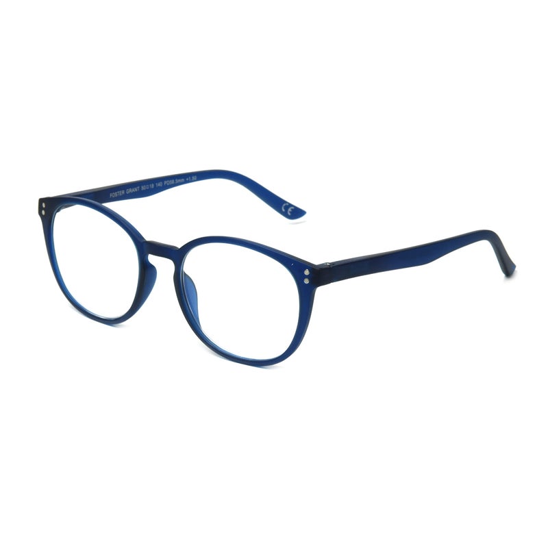 Foster Grant Unisex Joey Anti-fog Blue Light Readers Reading Glasses, Matte Rubberized Navy, 50 Mm US - Image 1